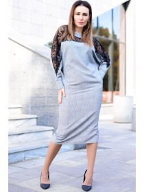 Офісне плаття з мереживом Аделіна